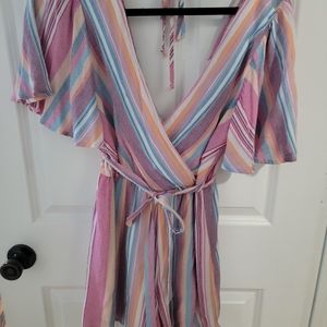 Blue Rain Romper